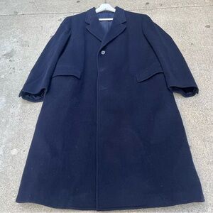 Vintage navy wool overcoat